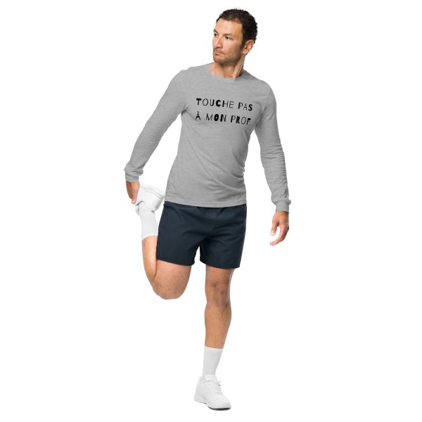 T-shirt Unisexe à Manches Longues - Touche pas à mon prof – Image 3